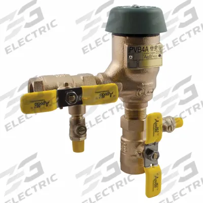 APOLLO Pressure Vaccum Breaker 1 in: 4A505A2F, FNPT x FNPT, For Potable Water Media - Pressure Vacuum Breakers