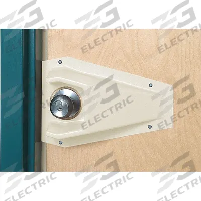 PAWLING Door Knob Protector: 11 1/4 in Lg, 6 1/8 in Wd, 3 in Projection, Eggshell - Tapered Door Knob Protectors