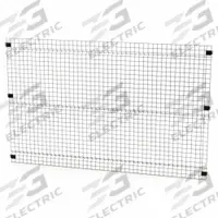 HUSKY RACK & WIRE Welded Wire Panel: 5 ft H x 8 ft W x 1 1/2 in D, Black, Powder-Coated (MPN V0805). Key specifications — attr1283297: Powder-Coated; attr1283316: Steel; attr1283313: Yes; attr1283333: HUSKY RACK & WIRE.