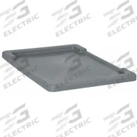 QUANTUM STORAGE SYSTEMS Lid: 23 3/4 in x 17 1/4 in, Gray, FDA Compliant, 11M643/11M646 (MPN LID2417GY). Key specifications — Compatible Tote - Grainger Part Number: 11M643; Compatible Tote - Manufacturer Model Number: TUB2417-12; Brand: QUANTUM STORAGE SYSTEMS; Material: Plastic.