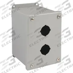WIEGMANN Push Button Enclosure: 30mm, 2 Holes, Carbon Steel, NEMA 4 (MPN PBXD2). Key specifications — attr211299: WIEGMANN; attr1043605: Washdown-Corrosion-Resistant.