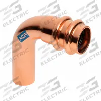 STREAMLINE Crimp Elbow Fitting: 90° Elbow, 1/4 in CTS x 1/4 in CTS x 1/4 in CTS size, No Center Stop (MPN RP02808). Key specifications — Brand: STREAMLINE; Broad - Material for Bullet: Copper Or Bronze; Fitting Size: 1/4 in CTS x 1/4 in CTS x 1/4 in CTS.