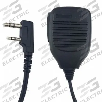 BANSHEE Speaker Microphone: Fits Kenwood, 3.5 mm Jack, 24 in Cord, Push To Talk - Kenwood-Compatible Microphones & Speakers
