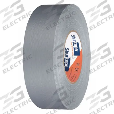SHURTAPE Duct Tape: Medium Duty, Silver, 1 7/8 in Wd, 60 1/8 yd Lg, 11 mil Thick - General Purpose Duct Tape