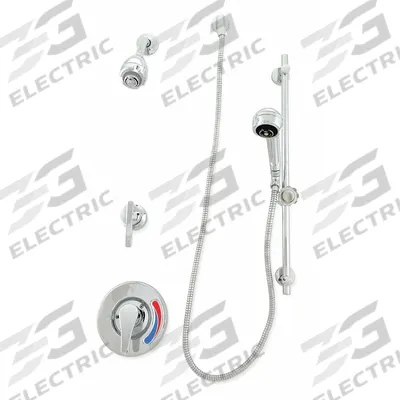 ZURN Shower Faucet: Temp Gard III Z7301, 2.5 gpm Fixed Showerhead Flow Rate - Shower Faucets with Fixed & Handheld Showerheads