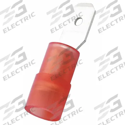 GRAINGER Wire Disconnect: Male Tab, Red, Nylon, Partial Coverage - Partially Insulated Quick Disconnects