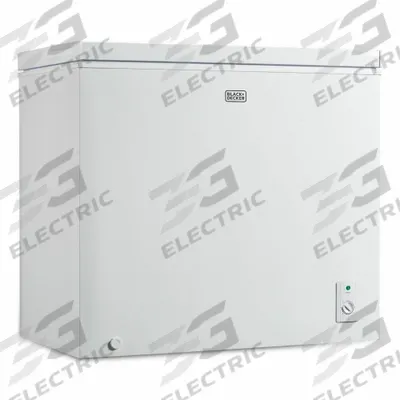 BLACK & DECKER Chest Freezer: White, 7 cu ft Capacity, 33 1/2 in x 32 in x 21 3/4 in - Chest Freezers