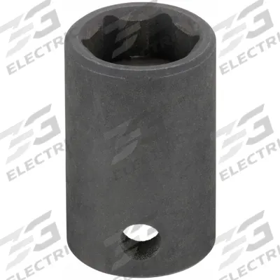 WESTWARD Impact Socket: 3/8 in Drive Size, Metric, 13 mm Socket Size, 6-Point, Std - 3/8" Drive Impact Sockets