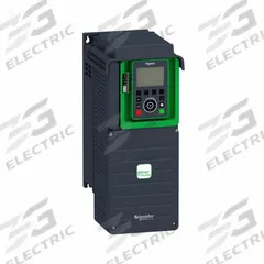 SCHNEIDER Variable Frequency Drive: In Phase Three, Out Phase Three, 20 hp, IP21, No Bypass, Compact (MPN ATV630D11S6X). Key specifications — Style: Compact; Color: Black/Green; Output Phase: Three.