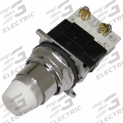 EATON Illuminated Push Button: Illuminated, Extended Profile, Metallic, 30 mm - Illuminated Extended-Length Push Buttons