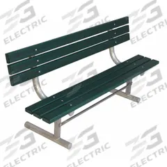 ULTRASITE Outdoor Bench: Extra Heavy-Duty, 96 in Overall Lg, 35 in Overall Ht, Green, Silver (MPN g940P-GRN8). Key specifications — Manufacturer Part Number: g940P-GRN8; Brand: ULTRASITE; Frame Color: Silver; Product Type: Outdoor Bench; Seat Color: Green; Series: Extra Heavy-Duty.