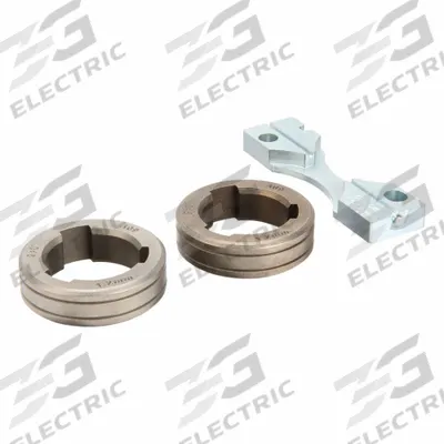 LINCOLN ELECTRIC Drive Roll Kit: 2-Roll, 0.045 in, V-Groove - 2-Roll Kits with Inlet Guide for Lincoln