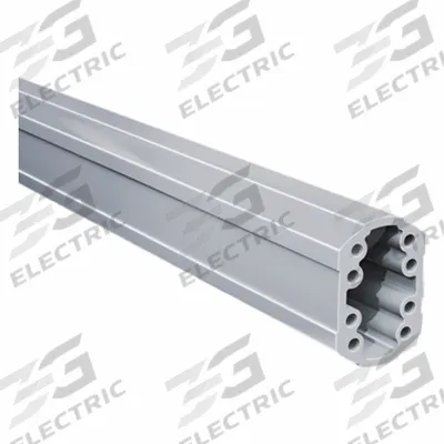 RITTAL Support Arm Tubing: Support Arm Tubing, Aluminum, 3.35 in Overall Ht