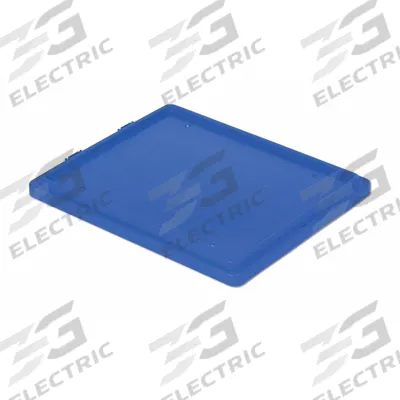 LEWISBINS Lid: 24 1/4 in x 20 1/4 in, Blue, FDA Compliant, 8DA67 - Lids for Standard Stacking & Nesting Totes