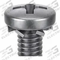 SEMS Screw: External Tooth, M5x0.80 Thread Size, 8 mm Lg, Stainless Steel, Passivated, Pan, 10 PK (MPN 1-MPE-5-8). Key specifications — Drive Size: #2.