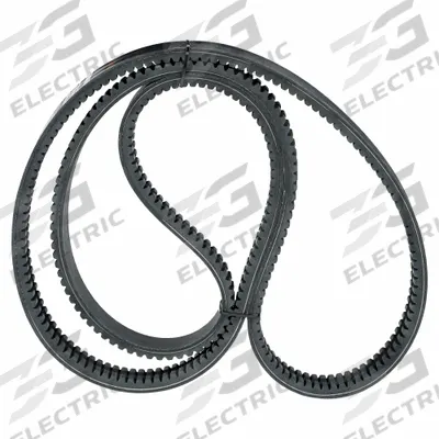 Dayton Banded Cogged V-Belt: 2/BX128, 2 Ribs, 131 in Outside Lg, 15/16 in Top Wd - BX Section Banded V-Belts