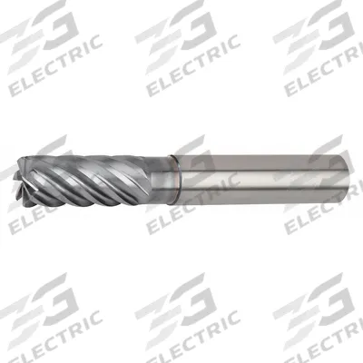 WIDIA HANITA Corner Radius End Mill: Carbide, AlTiN Coated, 7 Flute, 20 mm Mill Dia - Reduced-Neck Fast-Cutting Carbide Corner-Radius End Mills for Stainless Steel & Super Alloys
