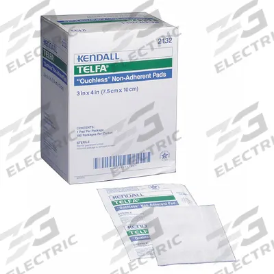 COVIDIEN Non-Stick Pad: 4 in Dressing Lg, 3 in Dressing Wd, Non-Sterile - Non-Adherent Pads