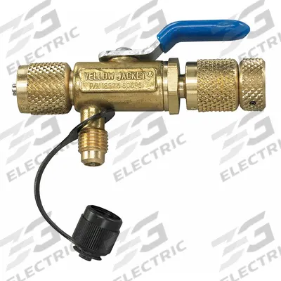 YELLOW JACKET Valve Core Remover: 8 1/2 in Lg, Brass, 1/4 in Female SAE Right-Hand - Refrigeration Valve Core Removers