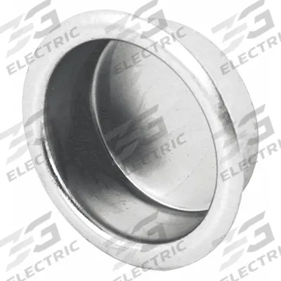 PRIME-LINE Tray Pull: Snap-In, Steel, Silver, Tray - Round Recessed Handles & Pulls