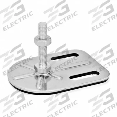 JW WINCO Male-End Leveling Mount: Swiveling Stud, 1/2"-13 Thread Size, 3 3/20 in - Non-Skid Male Leveling Mounts