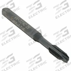 CLEVELAND Spiral Point Tap: #6-32 UNC, 2B, 3 Flute, Plug Chamfer, Black Oxide Cobalt (MPN C86206)