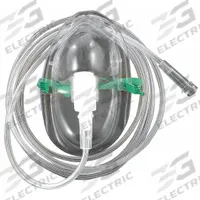 MEDSOURCE Oxygen Mask: 6 lpm Flow Rate - Max, 4 lpm Flow Rate - Min, PVC (MPN MS-26043-U). Key specifications — Brand: MEDSOURCE; Includes: Universal Connector; Material: PVC; Standards: FDA.