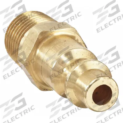 PARKER Quick Connect Hose Coupling: 1/4 in Body Size, 1/4 in Hose Fitting Size - Industrial Interchange Brass Quick-Connect Air Coupling Plugs