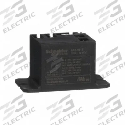 SCHNEIDER Enclosed Power Relay: Surface (Top Flange) Mounted, 12V DC, SPDT - Surface-Mounted Relays