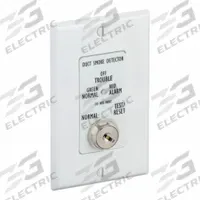 AIR PRODUCTS AND CONTROLS Remote Alarm Accessory: 24V DC, 107 mA, Duct, Single Gang Box Mounting (MPN MSR-50RK/W). Key specifications — Current Rating: 107 mA; Standards: UL 268; Brand: AIR PRODUCTS AND CONTROLS; Mounting Location: Duct; Mounting Style: Single Gang Box; Visual Indicators: Alarm; Voltage Rating: 24V DC.
