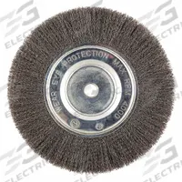 APPROVED VENDOR Wire Wheel Brush: Crimped Steel, 10 in Dia x 3/4 in Wd, 3/4 in Arbor, 0.014 in Fill (MPN 66254442940). Key specifications — Brand: APPROVED VENDOR.