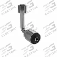 PARKER Hydraulic Crimp Fitting: Steel x Steel, 90° Long Elbow, -6 For Hose Dash Size, JIC x Crimp (MPN 14143-6-6). Key specifications — Fitting Gender: Female x Genderless; Fitting Connection Type: JIC x Crimp; Thread Size: 9/16"-18; For Hose Dash Size: -6; Brand: PARKER.