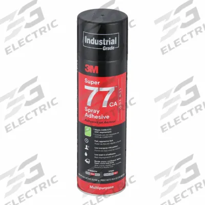 3M Spray Adhesive: Super 77CA, Gen Purpose Bonding & Repair, 18 fl oz, Aerosol Can - General Purpose Spray Adhesives