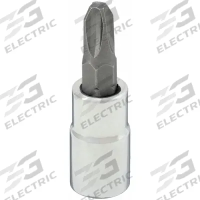 WESTWARD Socket Bit: 1/4 in Drive Size, Phillips Tip, #0 Tip Size, 1 1/2 in Overall Lg - Phillips Bit Sockets