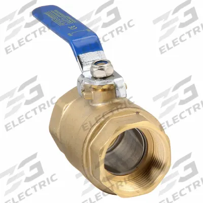 APPROVED VENDOR Manual Two-Way Ball Valve: 1 1/4 in, Brass, Straight, FNPT x FNPT, Two-Piece - Brass Ball Valves