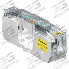 BUSSMANN Fuse Block: Open Block Design, 1 Pole, 250 V AC, Box Lug, Non-Indicating (MPN RM25200-1CR). Key specifications — Brand: BUSSMANN.