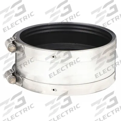 FERNCO Flexible Pipe Straight: Neoprene, For 3 in_4 in Pipe, Copper x Iron - Shielded Flexible Transition Couplings