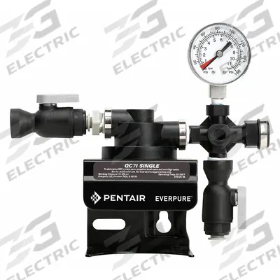 PENTAIREVERPURE Water Filter Head: 3/8 in, FNPT, 7 5/8 in Overall Ht - Appliance Water Filter Heads