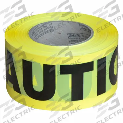 APPROVED VENDOR Barricade Tape: 1,000 ft Lg, 3 in Wd, Caution Legend, Polyethylene - General Caution Messaging Barrier Tape