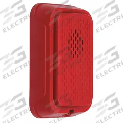 SYSTEM SENSOR Compact Horn: 12/24V, Horn Sound, Red, Indoor, Horn, 1 1/4 in Overall Dp, Wall Mount (MPN HGRL). Key specifications — Brand: SYSTEM SENSOR; Manufacturer Part Number: HGRL; Operating Voltage: 12/24V; Color: Red.