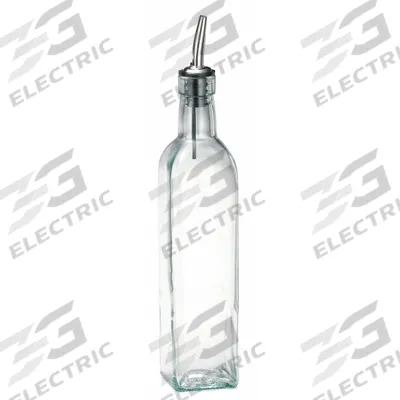 TABLECRAFT PRODUCTS Oil and Vinegar Bottle: 16 oz Capacity, Glass - Oil & Vinegar Containers