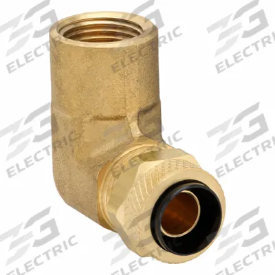 PARKER Compression Fitting Adapter: 1/4 in OD x 1/4 in Pipe Fitting Size, Compression x FNPT - Creep-Resistant Self-Aligning Brass Compression Fittings