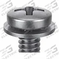 SEMS Screw: Internal Tooth, M4x0.70 Thread Size, 8 mm Lg, Stainless Steel, Passivated, Pan, 10 PK (MPN 1-MPI-4-8). Key specifications — Drive Size: #2.