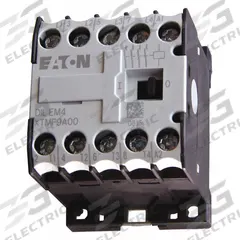 EATON Miniature IEC Magnetic Contactor: Non-Reversing, 4 Poles, 4NO Contacts, 9 A, 24V AC Coil (MPN XTMF9A00T). Key specifications — attr945107: EATON; attr972381: Yes.