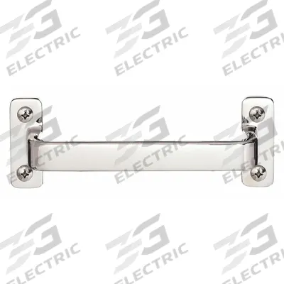 SUGATSUNE Pull Handle: Unthreaded Holes, Stainless Steel, Silver, M6 Screw Size - Standard Pull Handles