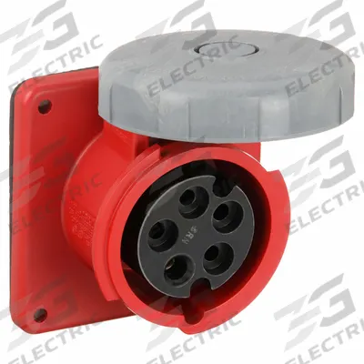 HUBBELL Pin and Sleeve Receptacle: Orange, 125/250V AC/600V AC, Three Phase, 30 A_60 A - Watertight Receptacles
