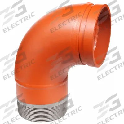 GRUVLOK Metal Pipe Elbow: 90° Elbow, 2 in x 2 in, Ductile Iron - Grooved Pipe Fittings