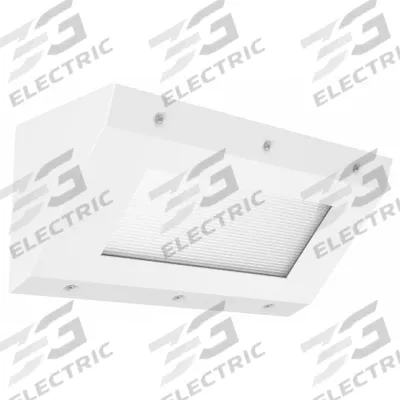 LUMINAIRE LED Corner Mount LED Fixture: 4 ft Lg, 5,987 lm, 3500K, 80 W, 120/277V AC, Steel - Corner-Mount Vandal-Resistant LED Light Fixtures