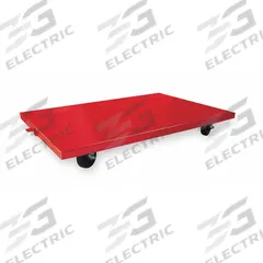APPROVED VENDOR General Purpose Dolly: 1,600 lb, 30 in L x 18 in W x 6 in H Deck, Smooth, (4) Swivel (MPN 2TUL9). Key specifications — Brand: APPROVED VENDOR; Deck Color: Red; Caster/Wheel Configuration: (4) Swivel; With Reinforcing Cross Brace: No; With Tow Eye: Yes.
