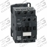 SCHNEIDER IEC Magnetic Contactor: Non-Reversing, 3 Poles, 3NO Contacts, 9 A, 120V AC Coil (MPN DPE09G7). Key specifications — Brand: SCHNEIDER; Integrated Surge Suppression: No.